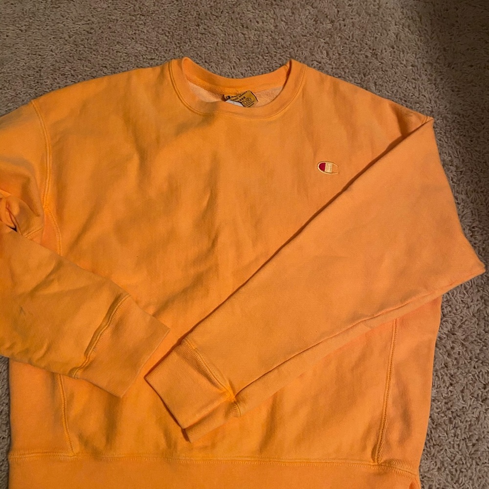 NWT orange champion pullover size large